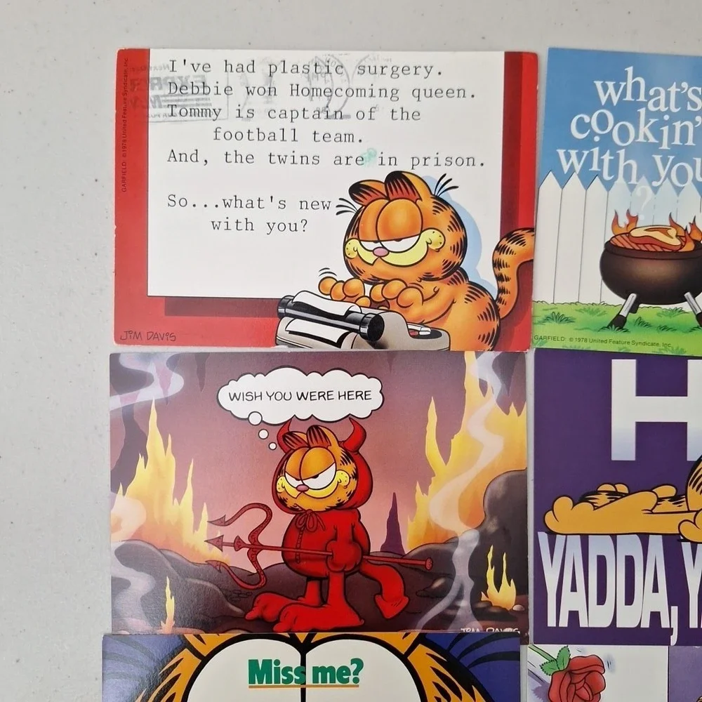RARE Vintage GARFIELD Postcards Unposted NOS 4x6, Set Of 12, NEW